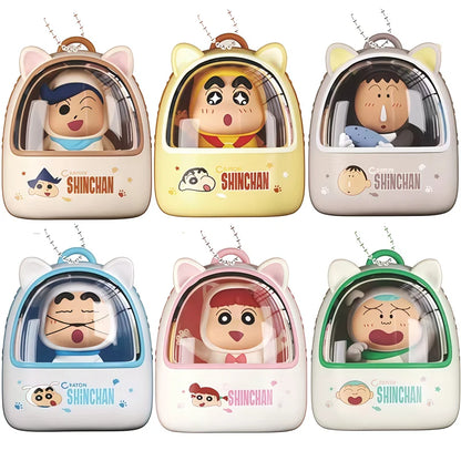 JANDOOM Crayon Shin-Chan Sakurada Nene Bochan Kazama Tōru Anime Figure Rice Grains Doll Blind Box Toys Bag Charm Birthday Gifts