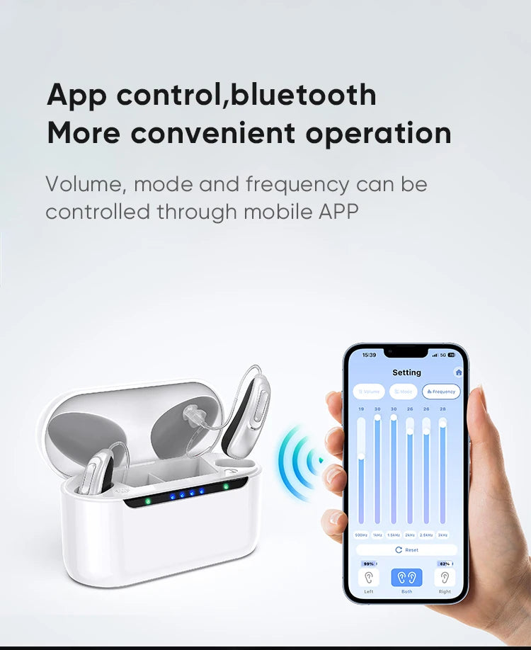 30 channel program Digital Hearing Aid Rechargeable Noise Reduction Sound Amplifier Deafness Adjustable Portable Hearing Aids