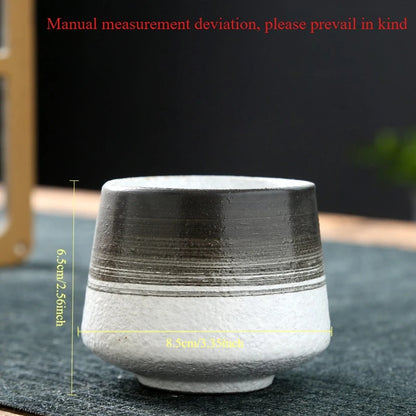 Laysda Vintage Coffee Mug 200ml ceramics Tea cup Japanese-style cafes Drinkware Stoneware Espresso for Restaurants Hotels