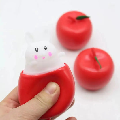Funny Pop-Up Slow Rebound Squishy Cheese Mouse Cup Hand Antistress Reliever Squirrel Cup Toys for Children Adults