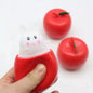Funny Pop-Up Slow Rebound Squishy Cheese Mouse Cup Hand Antistress Reliever Squirrel Cup Toys for Children Adults