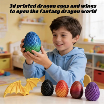 3D Printed 7.5/5.5CM Twisted Dragon Egg Toy Spiral Stress Relief Sensory Toy Christmas Birthday Party Gifts Multi-color Fidget