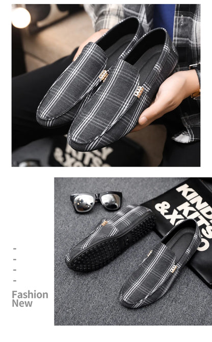 Classic Design Loafers Men Summer Slip-on Men's Casual Shoes Breathable Flat Shoes Comfy Non-slip Driving Shoes Man Moccasins