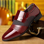 Men's Dress Shoes Pointed Toe Oxfords Classic Business Men Leather Shoes Slip on Wedding Casual Shoes Office Comfortable Loafers