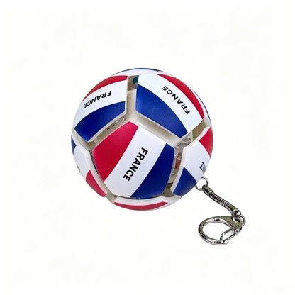 Football Keychain Fidget Toy Stress Relief Pendant Soccer Ball for Fan Portable Multi-National Team Souvenir for Car Key Handbag