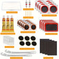 Emergency Bike Tire Repair Kit for Cyclists with Patches Metal Rasps Tire Levers Glue On-the-Go MTB Road Cycling Repair Tools