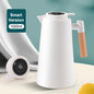 1Pc 1000ML Thermos Bottle Nordic Thermos For Hot Water Intelligent Water Heater Kettle Jug Bottle Vacuum Flask Wooden Handle