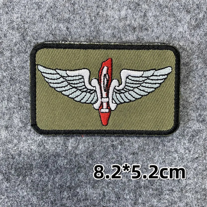 Israeli Army Forces Flag Tactical Patch for Clothes Hook&Loop Embroidery Morale Badge Paramedic Israel Outdoor Backpack Sticker