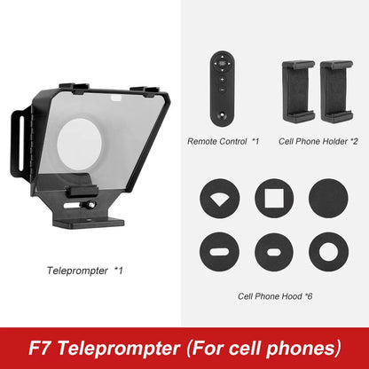 Soonpho F7 F8 Teleprompter for Tablet Laptop Smartphone Camera Bluetooth Portable Telepronter for Live Streaming Recording Video
