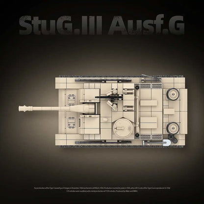 New all-crown product 100307 - West German Type III - Assault Gun G-Type Tank Building Toy for  as a Gift
