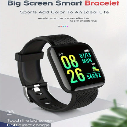 D13 Smart Watch Men Women 116 Plus Sports Mode Running Track Fitness Smart Band Message Reminder Smart Bracelet For Android IOS