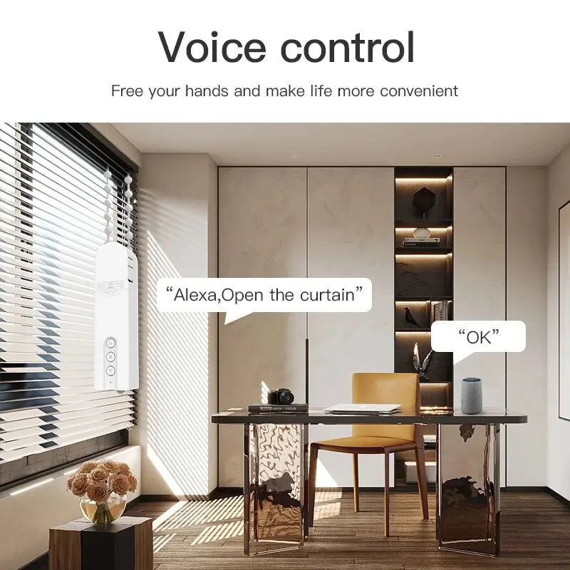 Smart Blind Motor Automatic Electric Roller Shutter Shadows Robot for Tuya Zigbee Control Lifting Curtain Opening Closing Driver