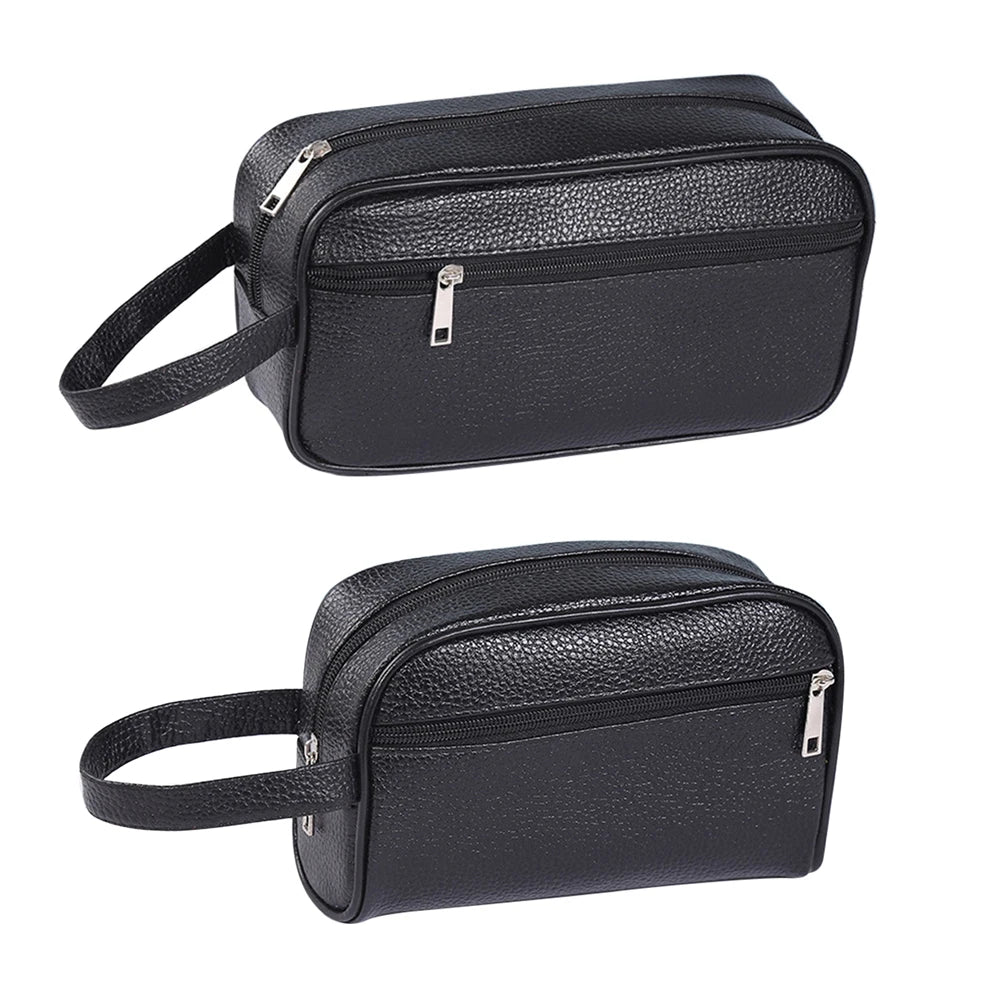 Men Wallets Retro PU Leather Business Handbags Vintage Wristlet Bag Mobile Phone Storage Coin Purse Fashion Woman Coametics Bag