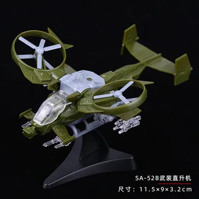 4D 27 Styles 1:144 Fighter Assembly Model Plastic Glue Free Plane Armed Helicopter Reconnaissance Aircraft Model Toy
