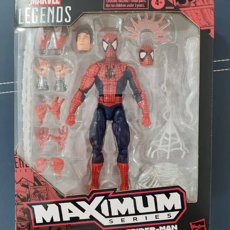 6 Inches Replica Maximum Series Ultimate Deluxe Spider-Man Action Figure Boys' Toys Collectible Desktop Ornament Surprise Gift