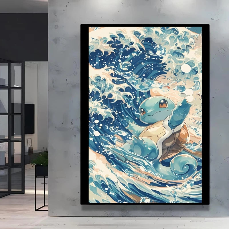 High Quality Pokemon Arcanine Pikachu Wall Painting with Unique Designs and Gorgeous Colors Adding A Touch of Brightness To Wall