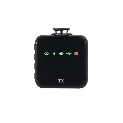 Wireless Lavalier Microphone System Bluetooth Audio Video Voice Recording Mic for iPhone Android Mobile Phone Interview Camera