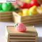 100pcs 3D Mini Resin Simulation Banana Charms DIY Children's Miniature Fruit Models for Craft Making Kitchen Toys For Dollhouse
