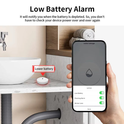 Support Tuya ZigBee Smart Water Leak Sensor Leakage Detector Flood Alarm Smart Auto Module App Monitor SmartLife Alexa Google