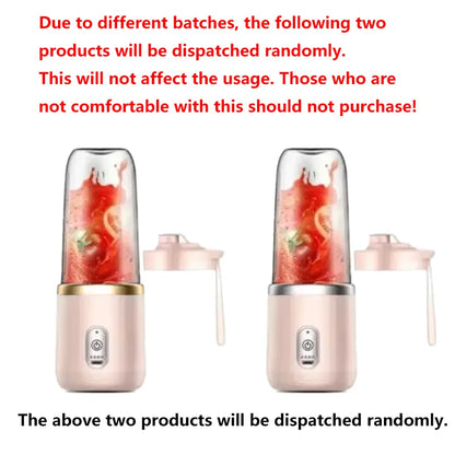 USB Personal Mini Juicer Cup Handheld Travel Blender Portable Single Double Cup for Water Bottles