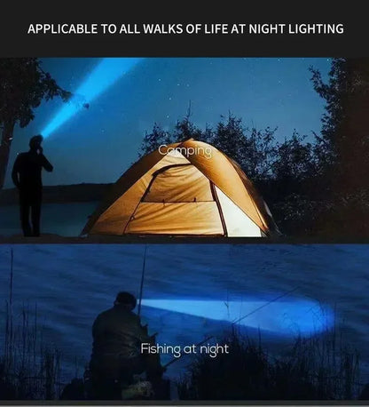 5*LED High Power Headlamp, Super Bright Rechargeable Fishing Camping Light, Long Distance Head Mounted Mining Lamp, Flashlight
