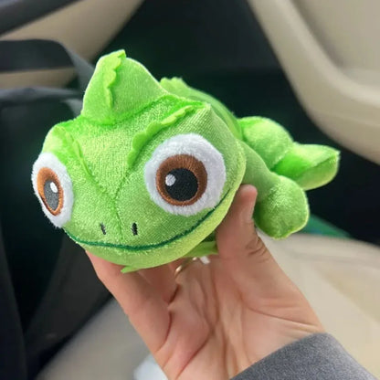 Cute Chameleon Plush Dolls Sit on Shoulders Plush Toys Stuffed Creative Lizard Doll Clothing Accessories for Kid Birthday Gift
