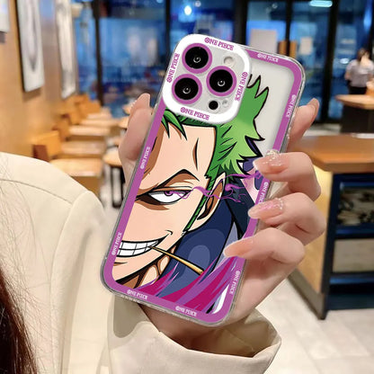 One P-Piece Luffys Zoro Clear Phone Case For Realme 15 5 6 7 7I 8 8I 9 9I 10 12 NOTE 70 C75 C71 C67 C65 C55 C53 C35 C33 Cover
