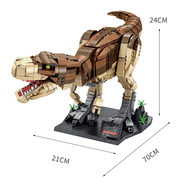 Dinosaur Toys Jurassic Park Indominus Rex Dinosaur World Building Blocks Mosasaurus Tyrannosaurus Bricks DIY Toys Children Gifts