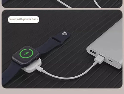Fast Magnetic Watch Wireless Charger For Apple Watch Ultra 3 2 1 Series 9 8 7 6 SE Charger Dock Adapter Type C Portable Charger