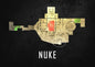 Cs Go Maps Poster First Person Shooter Game Dust 2 Nuke Map Black Print Canvas Painting Wall Pictures for Game Room Wall Decor