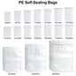 Heavy Duty PE Zipper Bags Waterproof Clear Plastic Seal Bags for Packaging Organizing And Storage