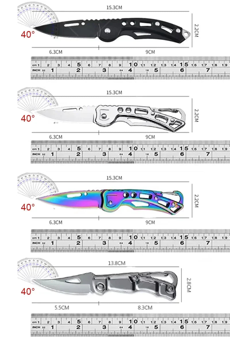 WXCOO Kitchen Peeling Knife Boning Pocket Utility Knives Fruit Knife with Non-slip Handle Stainless Steel Kitchen Accessories