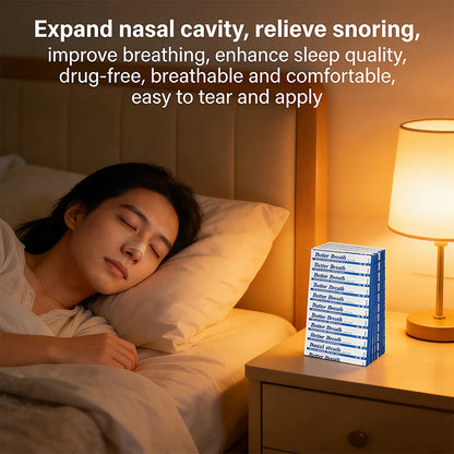 300/200/100PCS Breath Nasal Strips Sleep Aid Device Easier Breathing Nose Patch for Better Sleep Snoring Aid