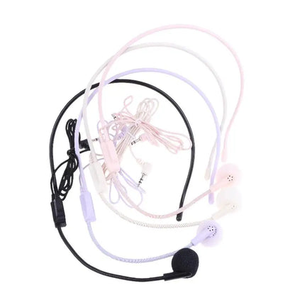 1Pc Wired 3.5mm Plug Guide Lecture Speech Headset Mic Portable Head-mounted Headset Microphone For Teaching Meeting