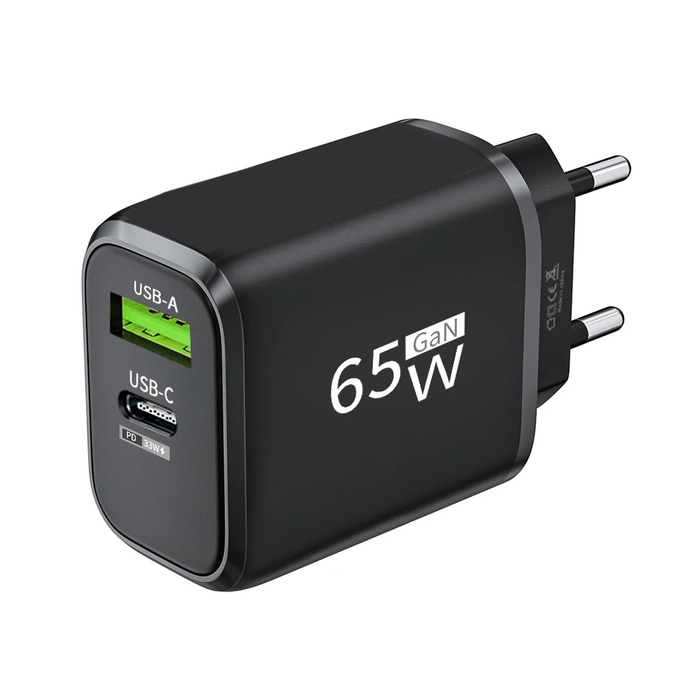 GaN USB C Charger Fast Charging Charger Quick Charge 3.0 PD Wall For Phone Adapter For iPhone 15 Xiaomi POCO Samsung Oneplus