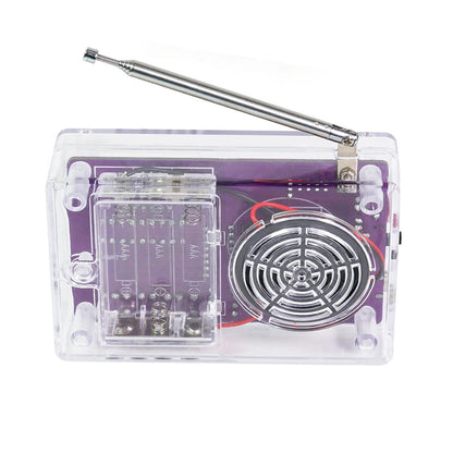 DIY FM Radio Electronic Kit Adjustable Frequency 87-108MHz Practice Soldering RDA5807S Digital Display DIY Soldering HU-017B