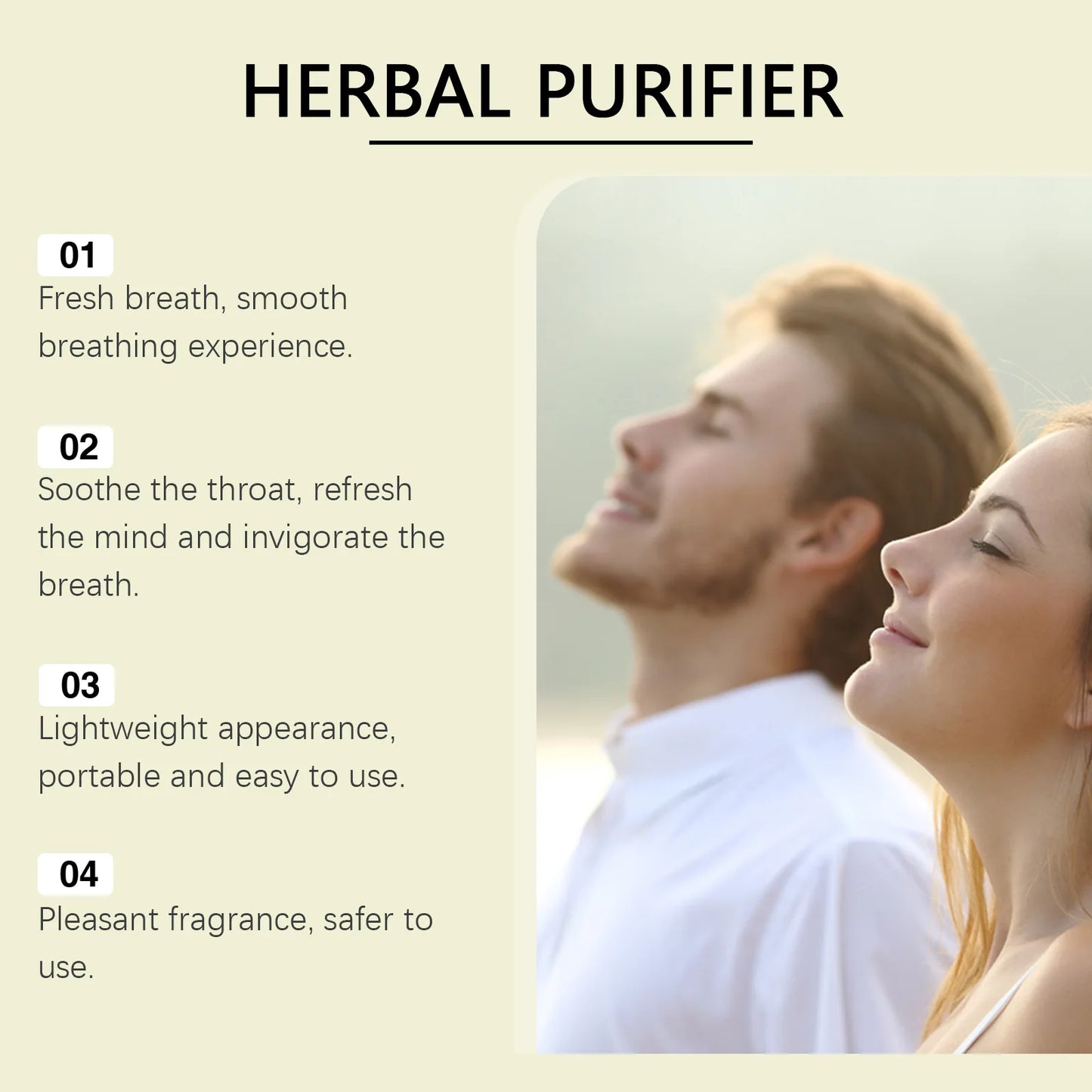 Herbal Diffuser Lung Cleanse Detox Stick Menthol Refreshing Mind Enhance Breathing Aromatherapy Relaxing Body Improve Sleep Aid