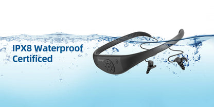 Tayogo Waterproof MP3 Player for Swimming,4-in-1 MP3 Player 32GB, Bluetooth 5.4, FM Radio, Compatible with T6 Transmitter