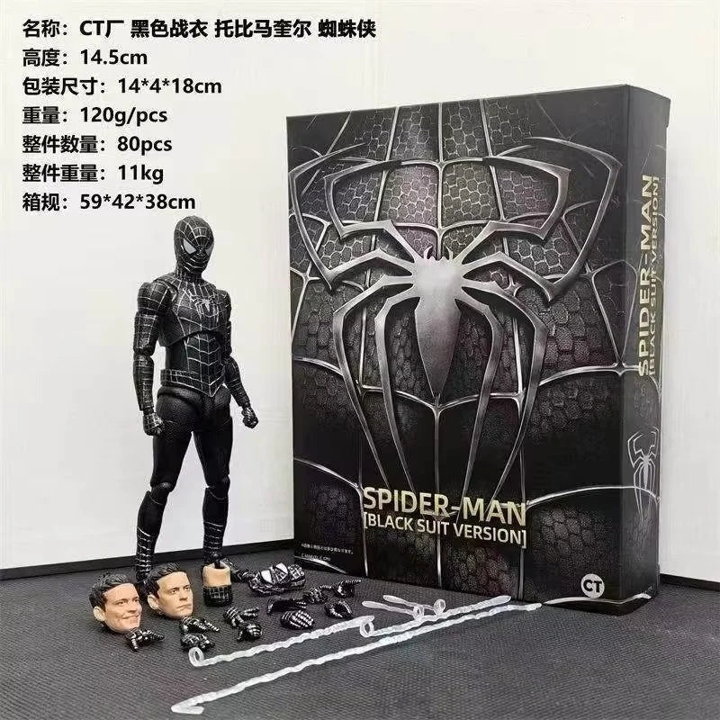14cm Shf Tobey Spider-Man Figure, Ct Toys Articulated Model, Exquisite Collectible Ornament, Practical Gift Without Stand