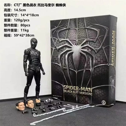 14cm Shf Tobey Spider-Man Figure, Ct Toys Articulated Model, Exquisite Collectible Ornament, Practical Gift Without Stand
