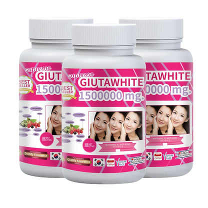 Gluta White 1500000mg Skin Whitening & Antioxidant Detox Supplement for Women & Men, Aging Defense, Blood Balance, Immune Health