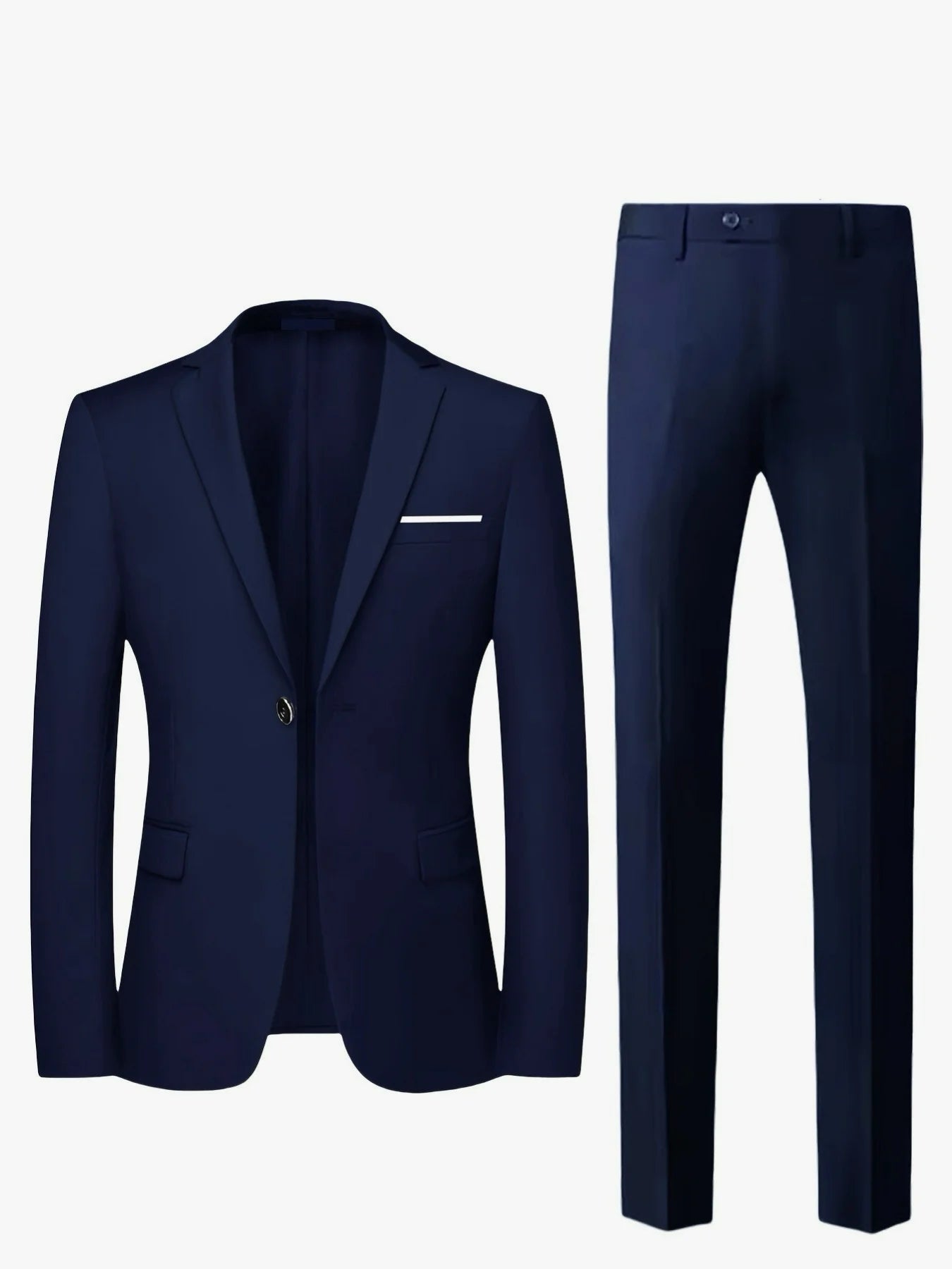 Men's Suit 2pcs Set, Elegant Formal Jacket And Pants, Great Wear for Wedding, Party And Formal Dinner