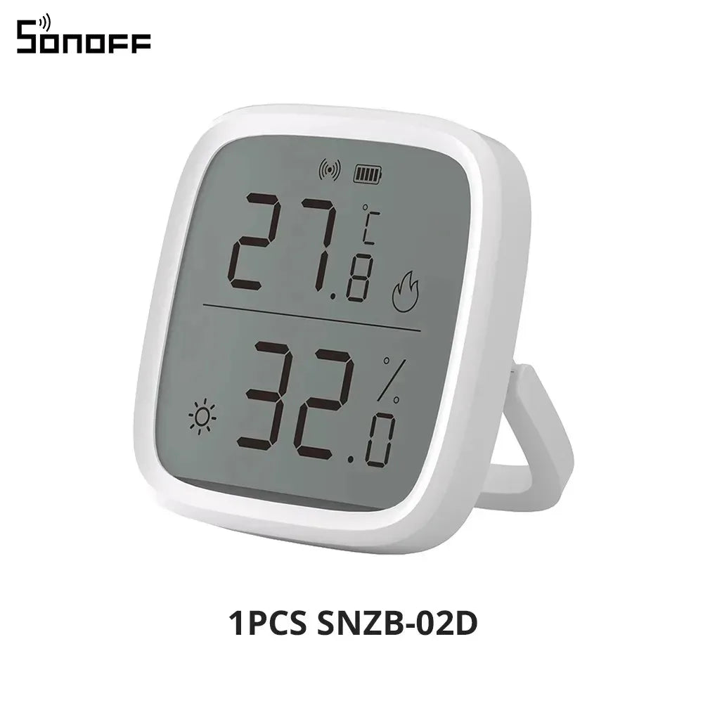 SONOFF SNZB-02D Zigbee Temperature Humidity Sensor SNZB 02D ZigBee Standard Compatible Smart Scene with ZBBrige-P Alexa