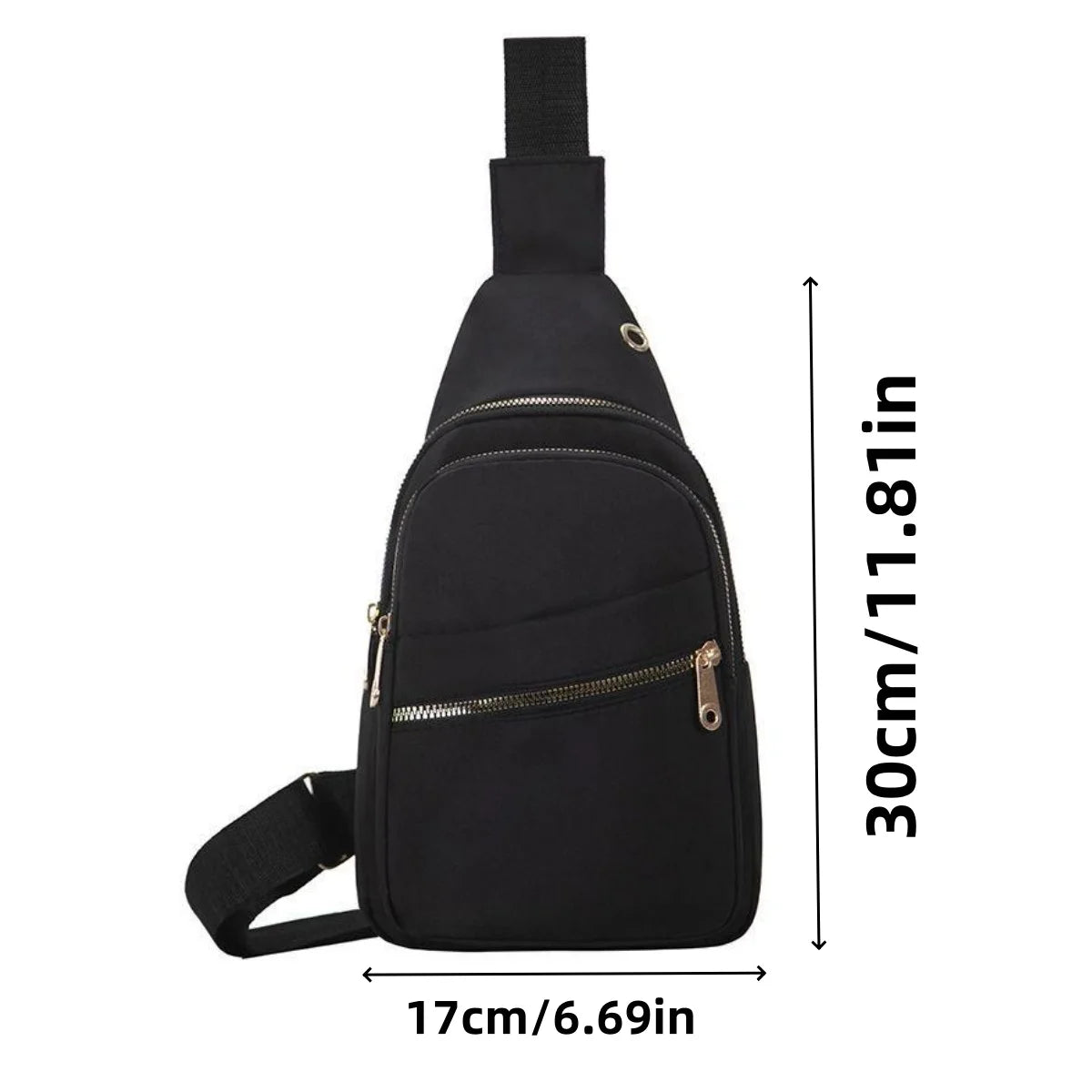 Women's Crossbody Bag New Korean Simple Women's Chest Bag Large Capacity Women's Outdoor Casual Embroidery Quilt Single Shoulder