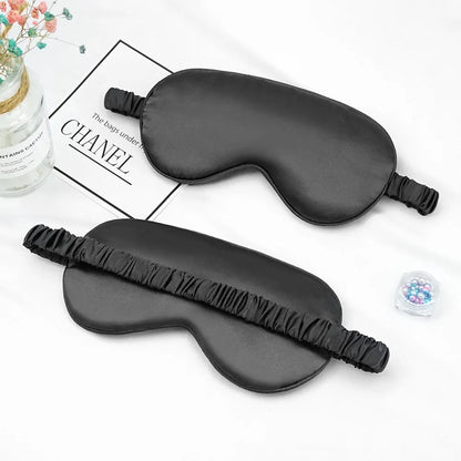Soft Imitated Silk Sleep Eye Masks Travel Relax Shading Eyepatch Nap Health Eye Care Shield Sleeping Blindfold Eye Cover Masks