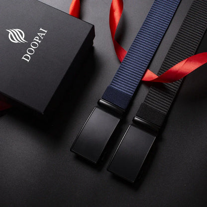 Automatic Buckle Light Comfortable Nylon Military Belt Outdoor Hunting Multifunctional Tactical Canvas Belt High Quality Men Bel