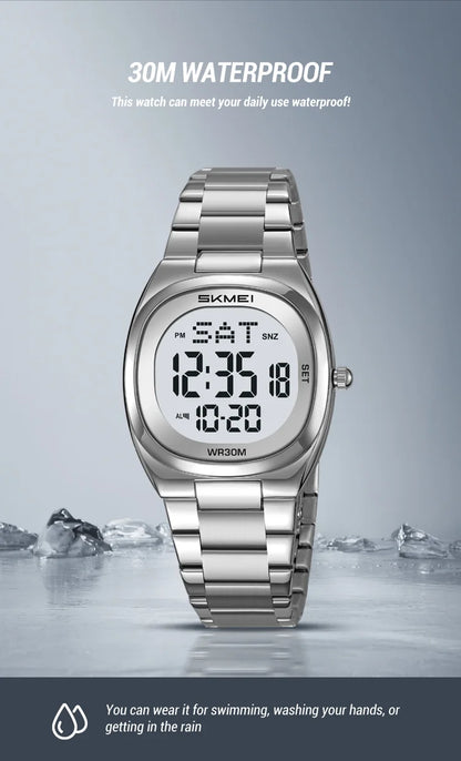 SKMEI 2419 Fashion Electronic Watch Multifunctional Luminous Calendar Alarm Clock Sports Simple Business Digital Watches for Man