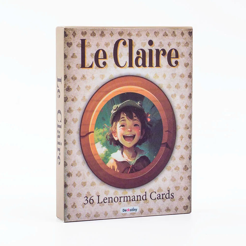 Hot Sales Le Claire 36 Lenormand Cards Fate Divination Tarot Cards FortuneTelling Card Games Party Board Playing Game 10.4*7.4CM