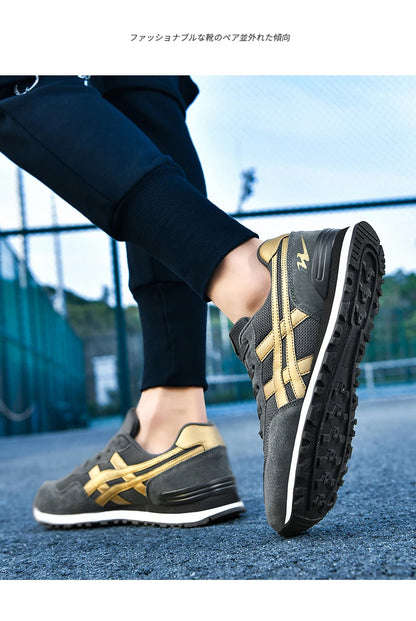 Double Star Training Walking Shoes, Breathable Mesh Sports Shoes, Versatile Fashion Trendy Men's Shoes