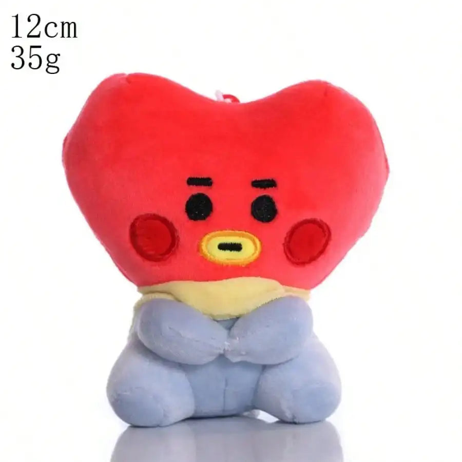 LINE FRIENDS BT21 Kpop Anime 10–24 Cm Cartoon Plush Toy Backpack: Cute Korean-Style Doll—Perfect for Christmas and Birthdays